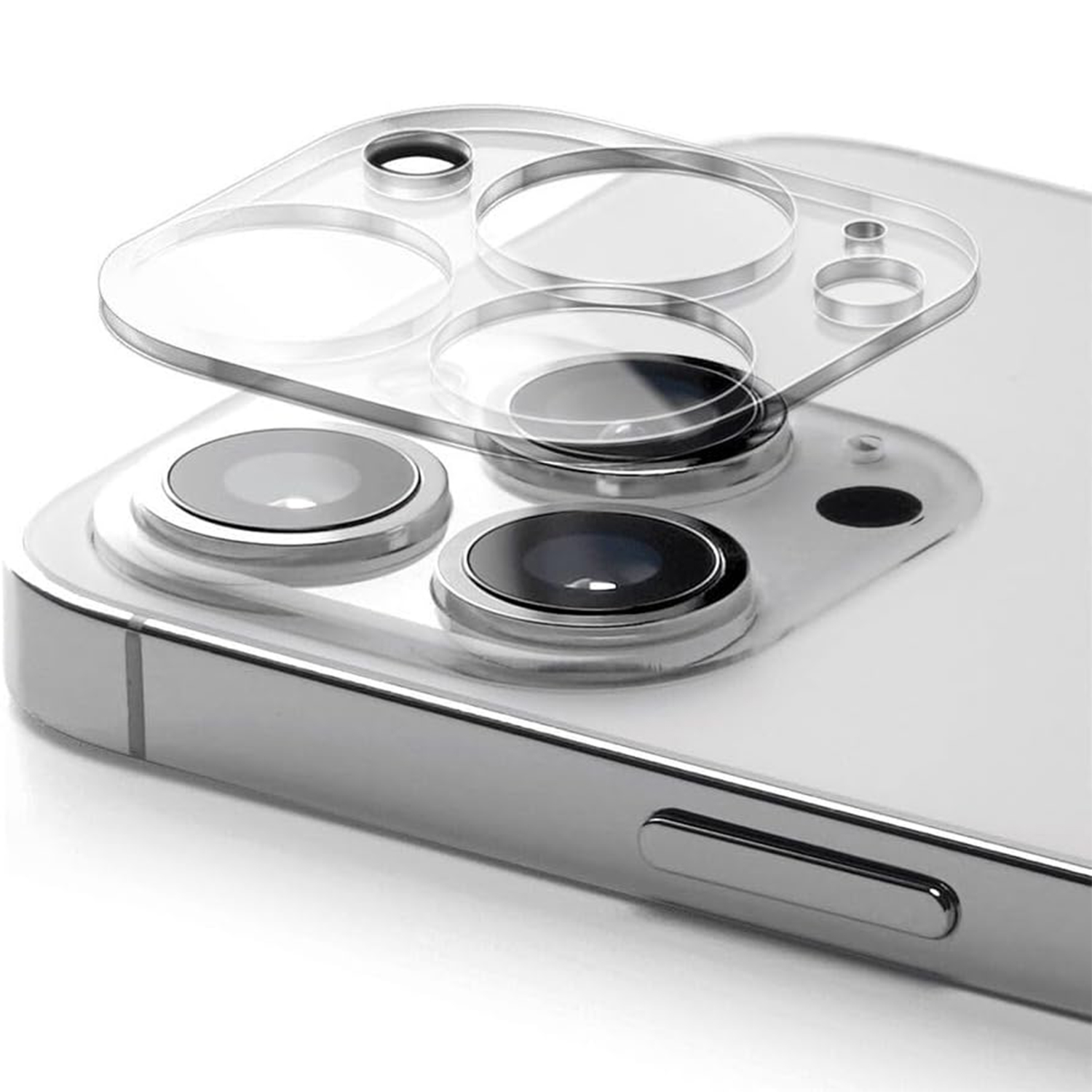 KALEBOL KLB-LPC001 For iPhone 15 Pro / 15 Pro Max One-Piece Phone Lens Film Clear Tempered Glass Lens Protector