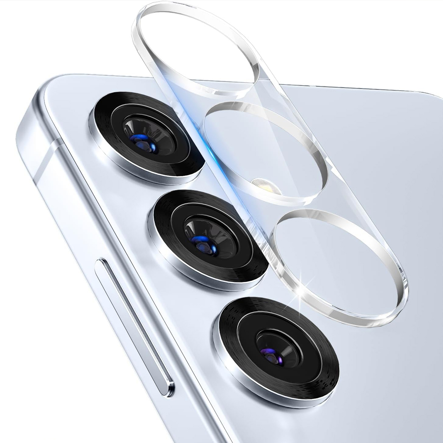 KALEBOL KLB-LPC001 For Samsung Galaxy S25 One-Piece Phone Lens Film Clear Tempered Glass Lens Protector