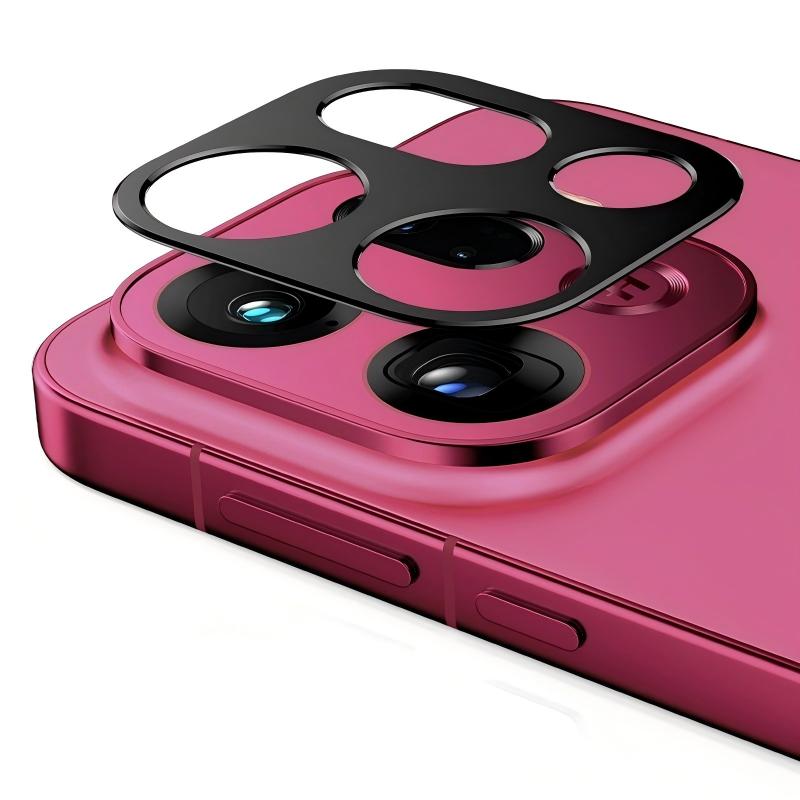 WANLONFENG For Oppo Find X9 Pro 5G Metal Camera Lens Protector  LHJ Series Integrated Lens Film - Black