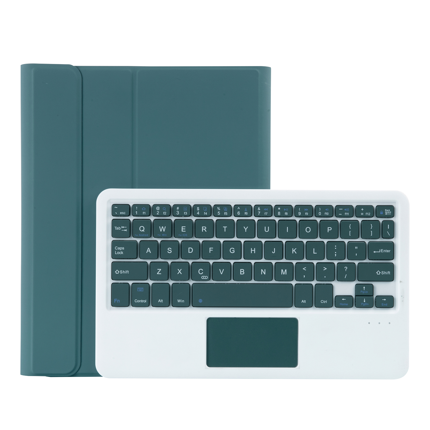 

clavier bluetooth t11b-a avec étui pour ipad pro 11 pouces (2020) / ipad pro 11-pouces (2018) - vert foncé