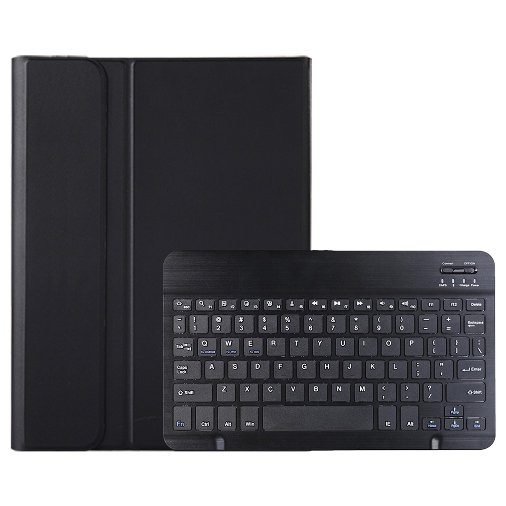 A0N13 For Xiaomi Pad 8 / 8 Pro / Poco Pad X1 / Pad 7 Pro / Pad 7 Leather+TPU Tablet Cover with Bluetooth-compatible Keyboard - Black