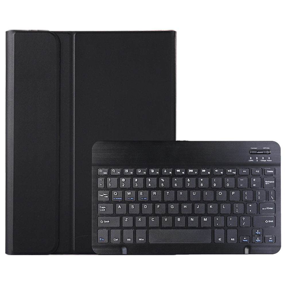 AH15 For Honor Pad X9 / X8 Pro Leather+TPU Tablet Cover with Bluetooth-compatible Keyboard - Black