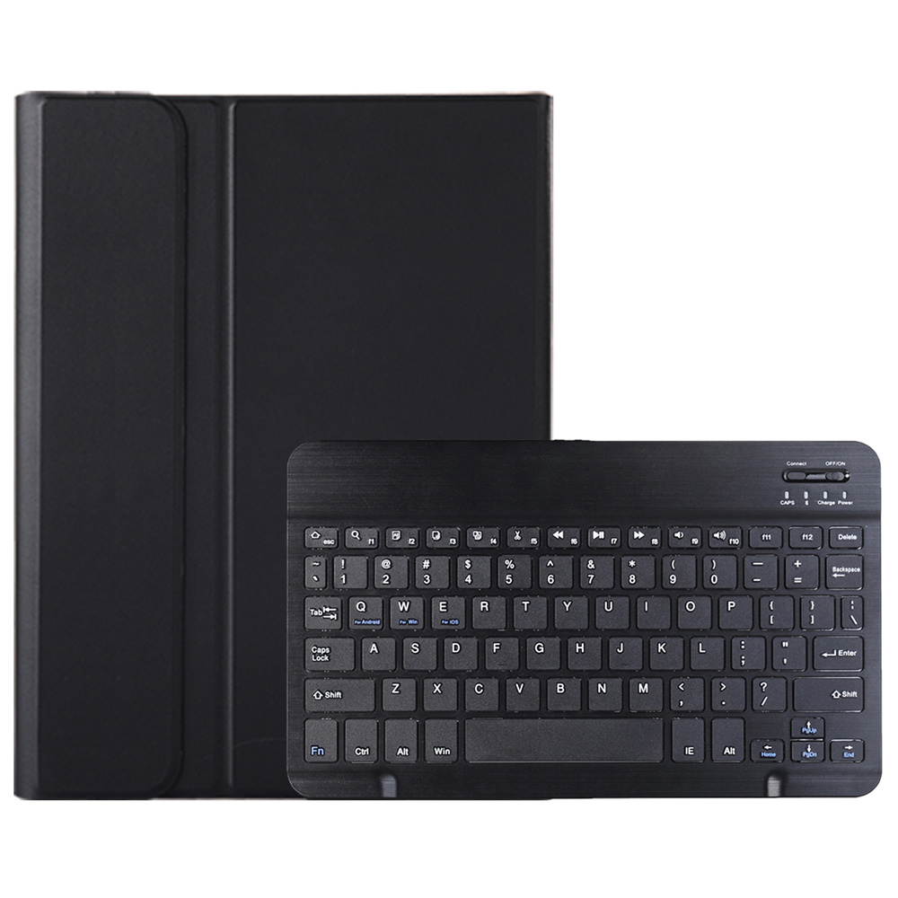 OP14 Keyboard for Oppo Pad Neo / Pad Air 2 / OnePlus Pad Go Leather Tablet Case with Bluetooth-compatible Keyboard - Black