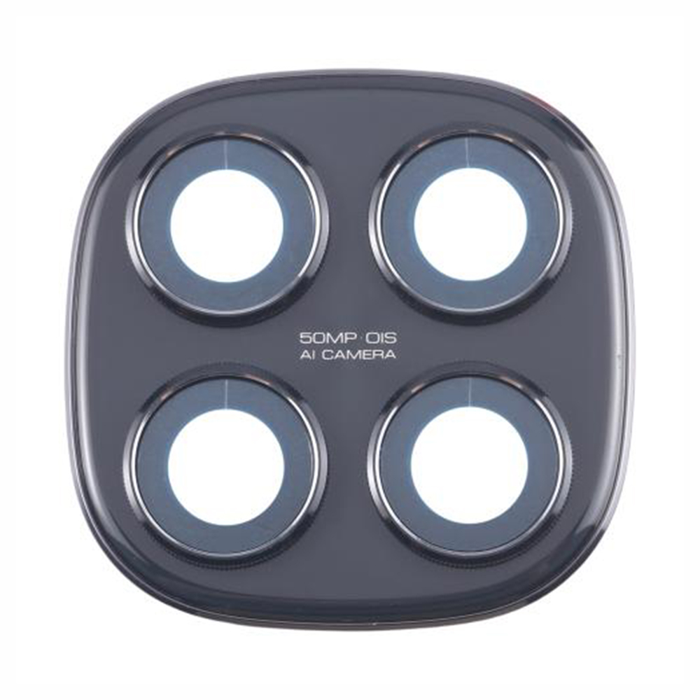 For Xiaomi Redmi Note 14 Pro 5G / 14 Pro 4G OEM Back Camera Lens Holder Cover with Glass Part (Without Logo) - Black