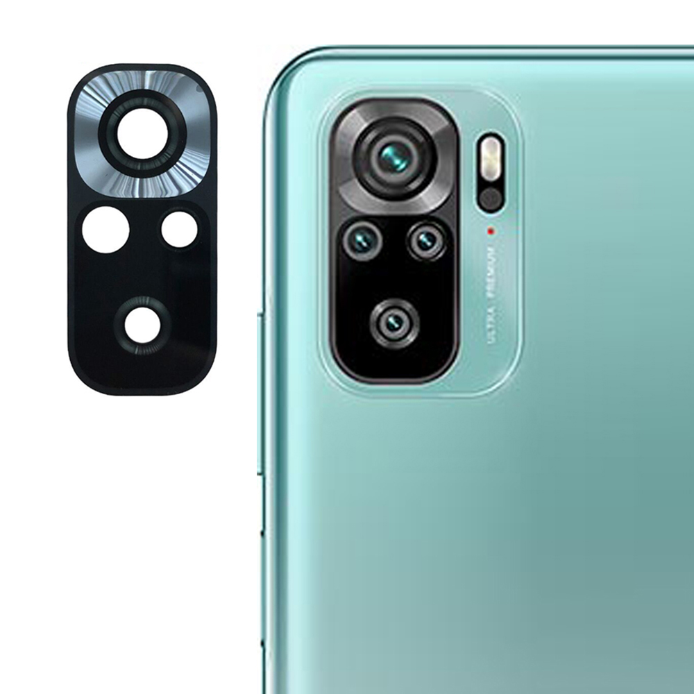 

Für Xiaomi Redmi Anmerkung 10 4G OEM -rückfahrkamera Glaslinsenabdeckung Ersatzteil - Silber-, Xiaomi Redmi Note 10 4G