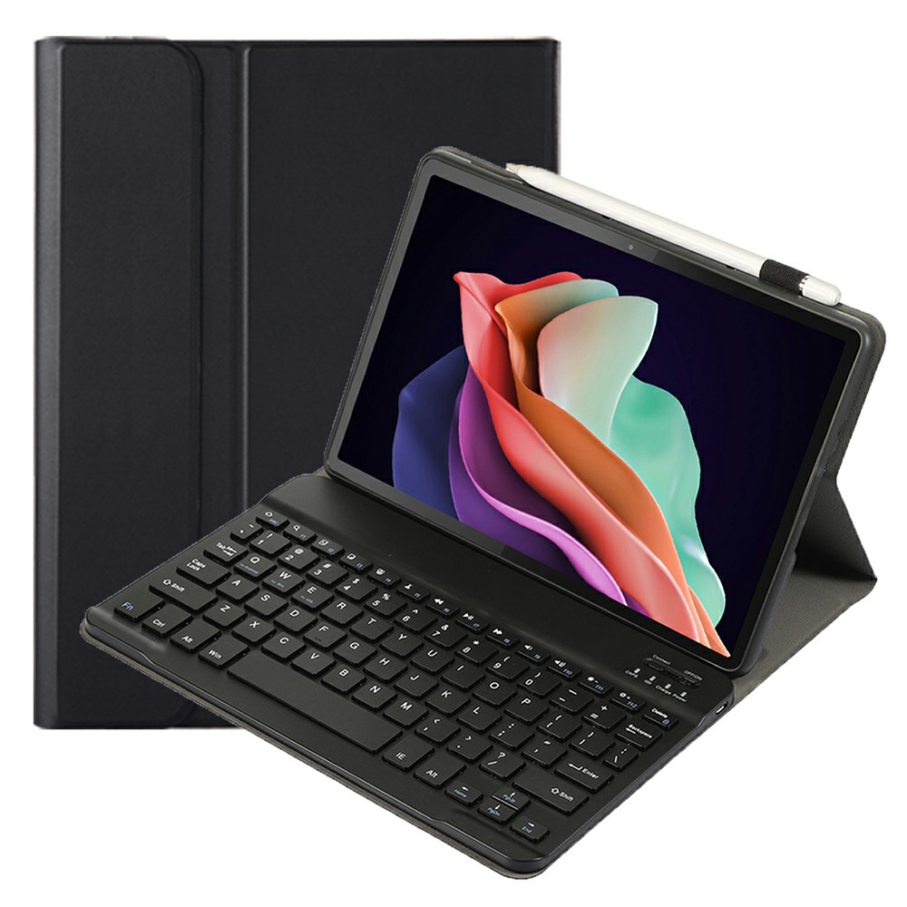 

AM22 Für Lenovo Pad Plus / Tab P11 Gen 2 Tablet -hülle PU -lederständer Cover Mit Bluetooth -tastatur - Schwarz, Lenovo Pad Plus