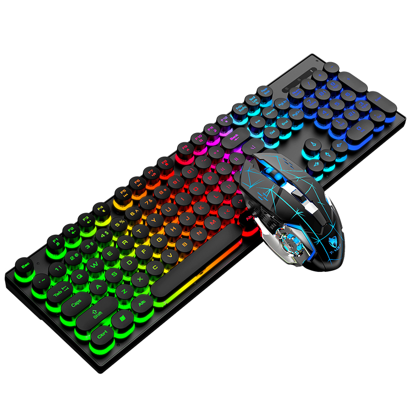 

T-wolf TF380 Wireless Mechanischer Tastatur Backbeleuchtung E-sporttastatur Mit Maus