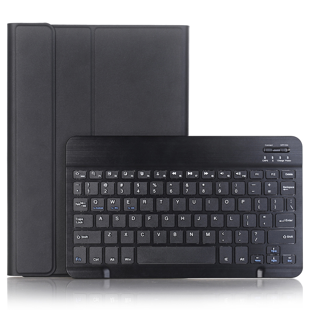 

A710b Für Samsung Galaxy Tab S9 X710 / X716b / X718U Bluetooth Tastatur Schutzhülle PU+TPU Flip Tablet Deckung Mit Stiftsteckplatz - Schwarz, Galaxy Tab S9
