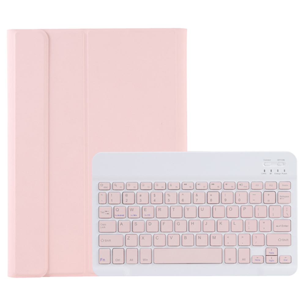 

A710b Für Samsung Galaxy Tab S9 X710 / X716b / X718U Bluetooth Tastatur Schutzhülle PU+TPU Flip Tablet Deckung Mit Stiftsteckplatz - Rosa, Galaxy Tab S9