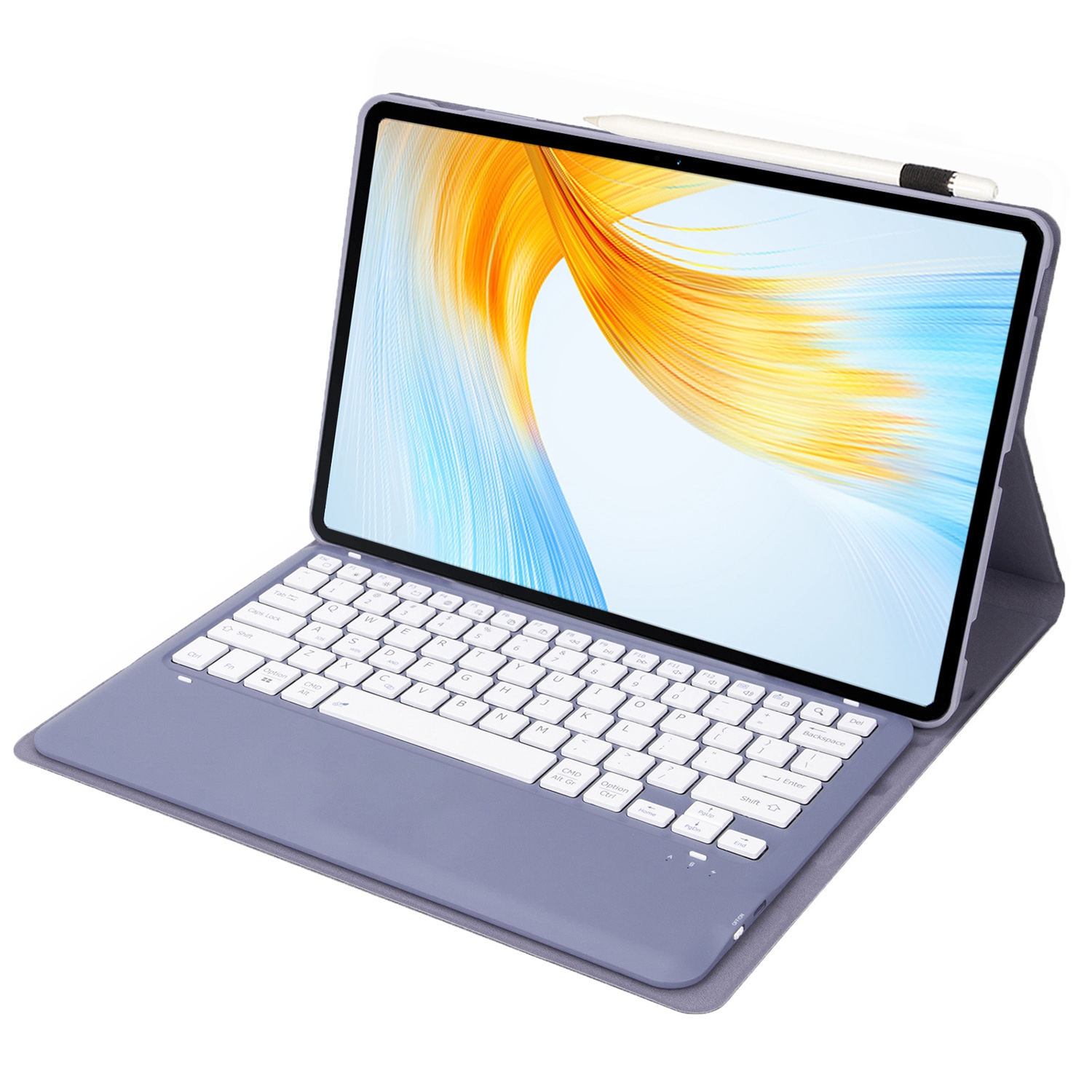 

AH16 Für Honor MagicPad 13 Abnehmbarer Bluetooth-tastatur Smart Case Stand Ultra-slim Tablet Cover - Lila, Honor MagicPad 13