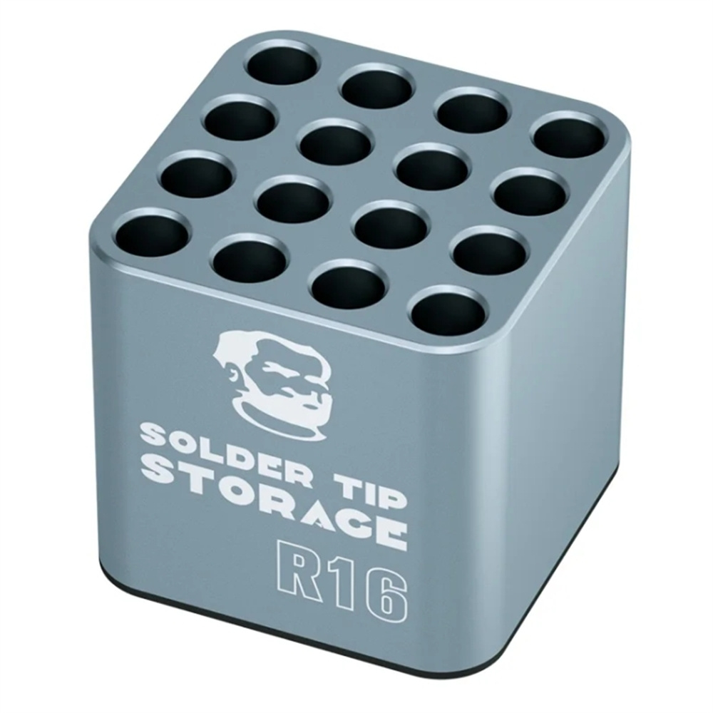 MECHANIC R16 Soldering Iron Tip Storage Box for C115 / C210 / C245 / T12 16 Slots Soldering Iron Tip Organizer