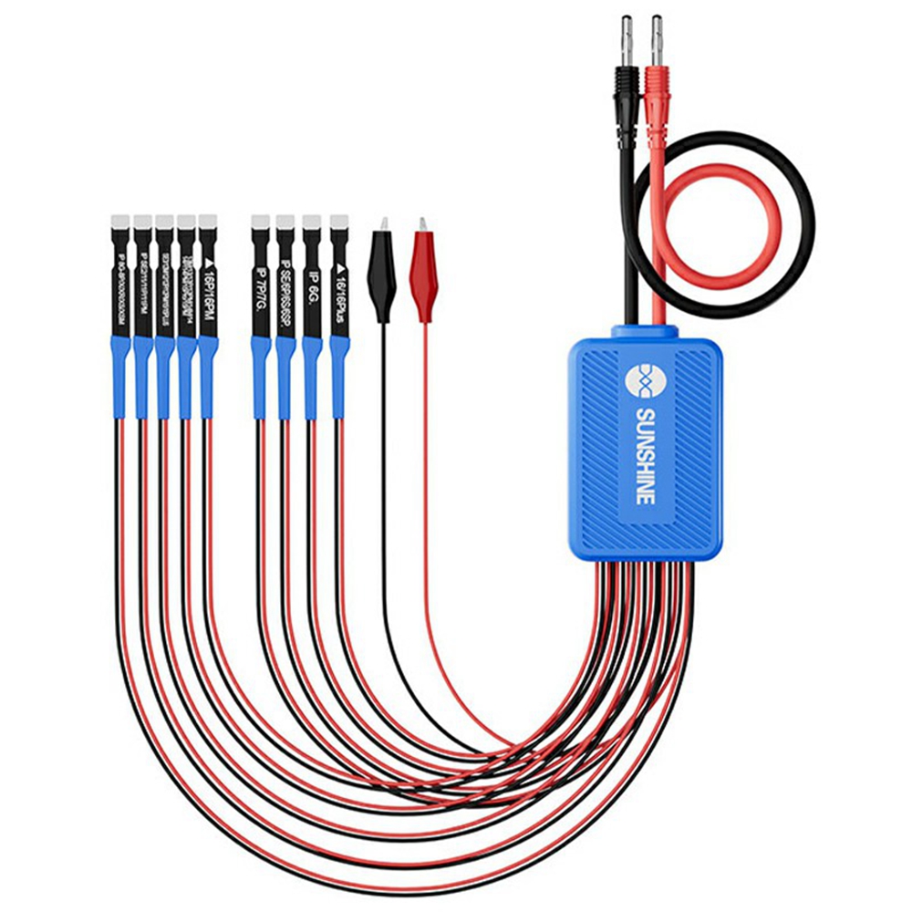 SUNSHINE SS-905K For iPhone 6 - iPhone 16 Pro Max Power Boot Control Silicone Line Phone Repair Power Supply Test Cable