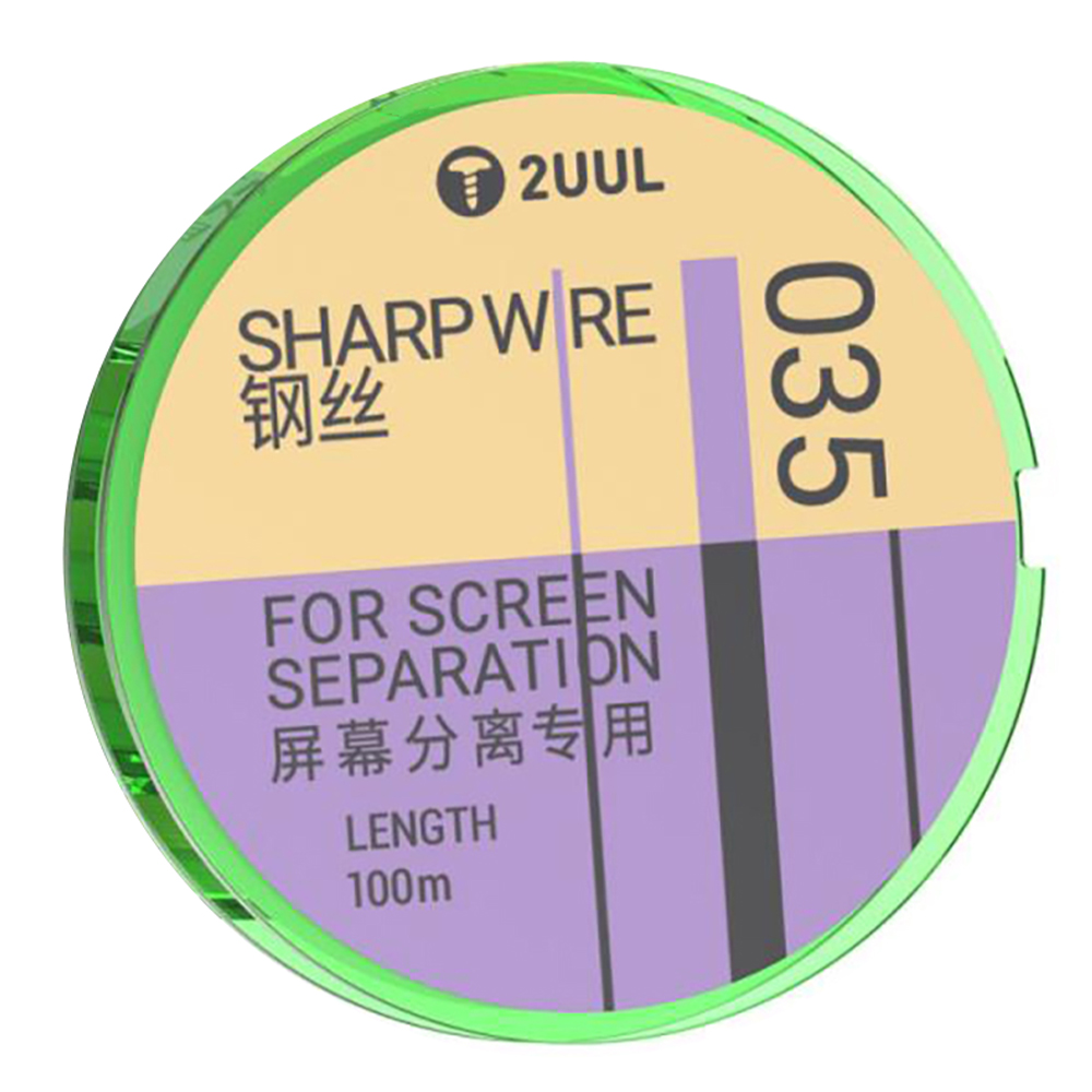 2UUL 035 GS Series 100m Sharp Wire for Flat Screen Separation Phone Repair Steel Wire