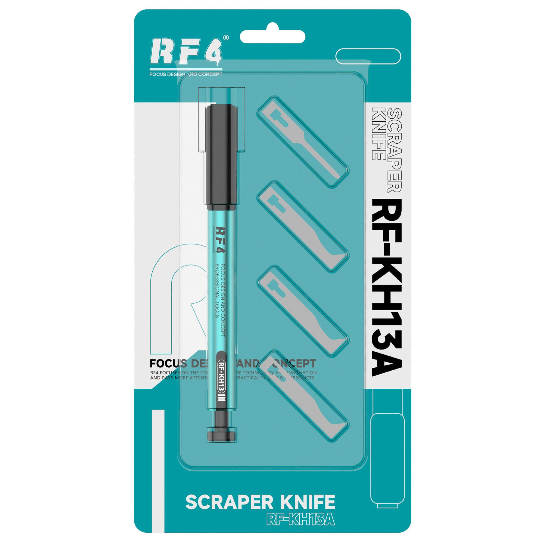 RF4 RF-KH13A Quick Release Scraper Handle with Press Button Mechanism All Aluminum Body Design