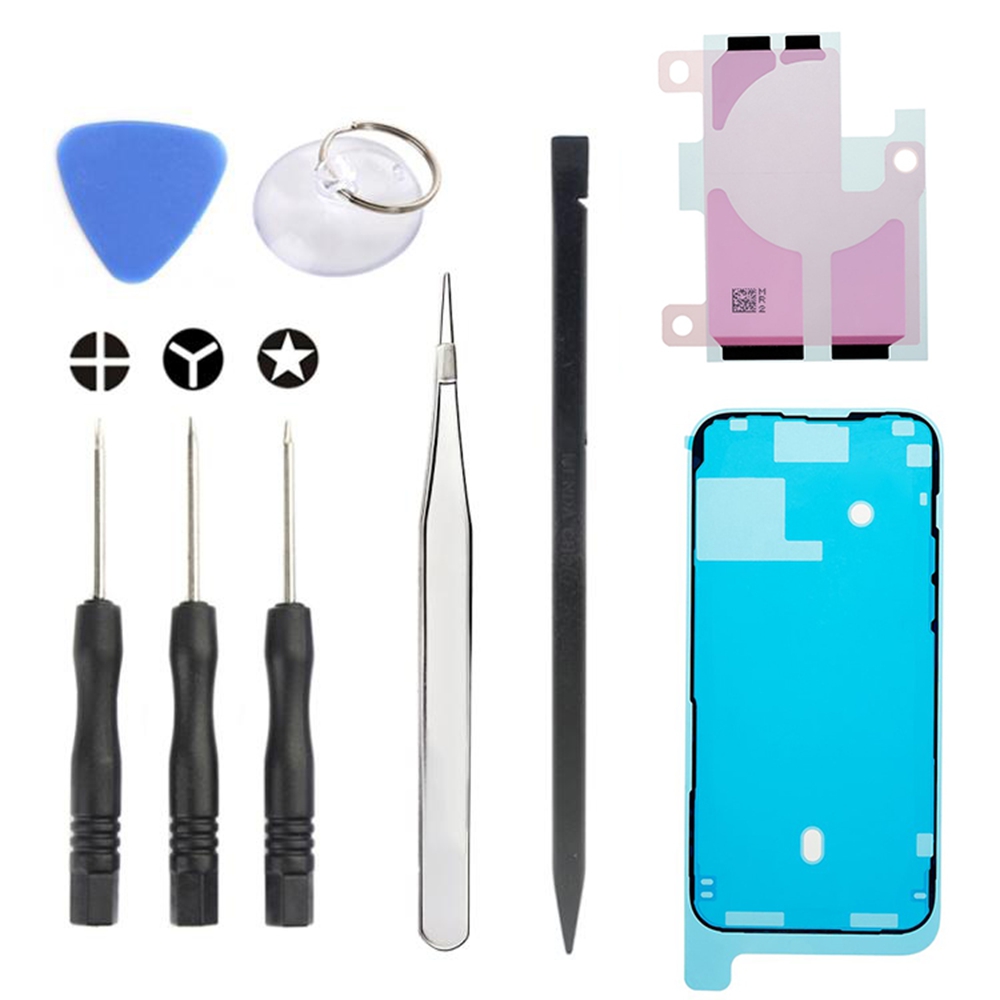 JF-8162 For iPhone 14 Pro Max 9 in 1 Battery Repair Tool Kit with Adhesive Pry Tools Screwdriver Set
