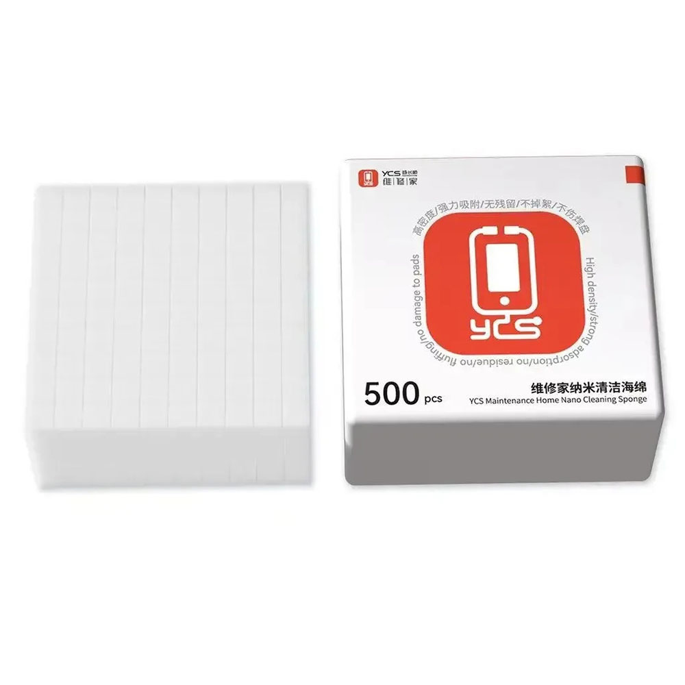 YCS HM01 500Pcs / Box Nano Cleaning Sponges High Density No Residue Electronic Maintenance Tools for Cleaning Screen / Camera / Motherboard / Soldering Flux