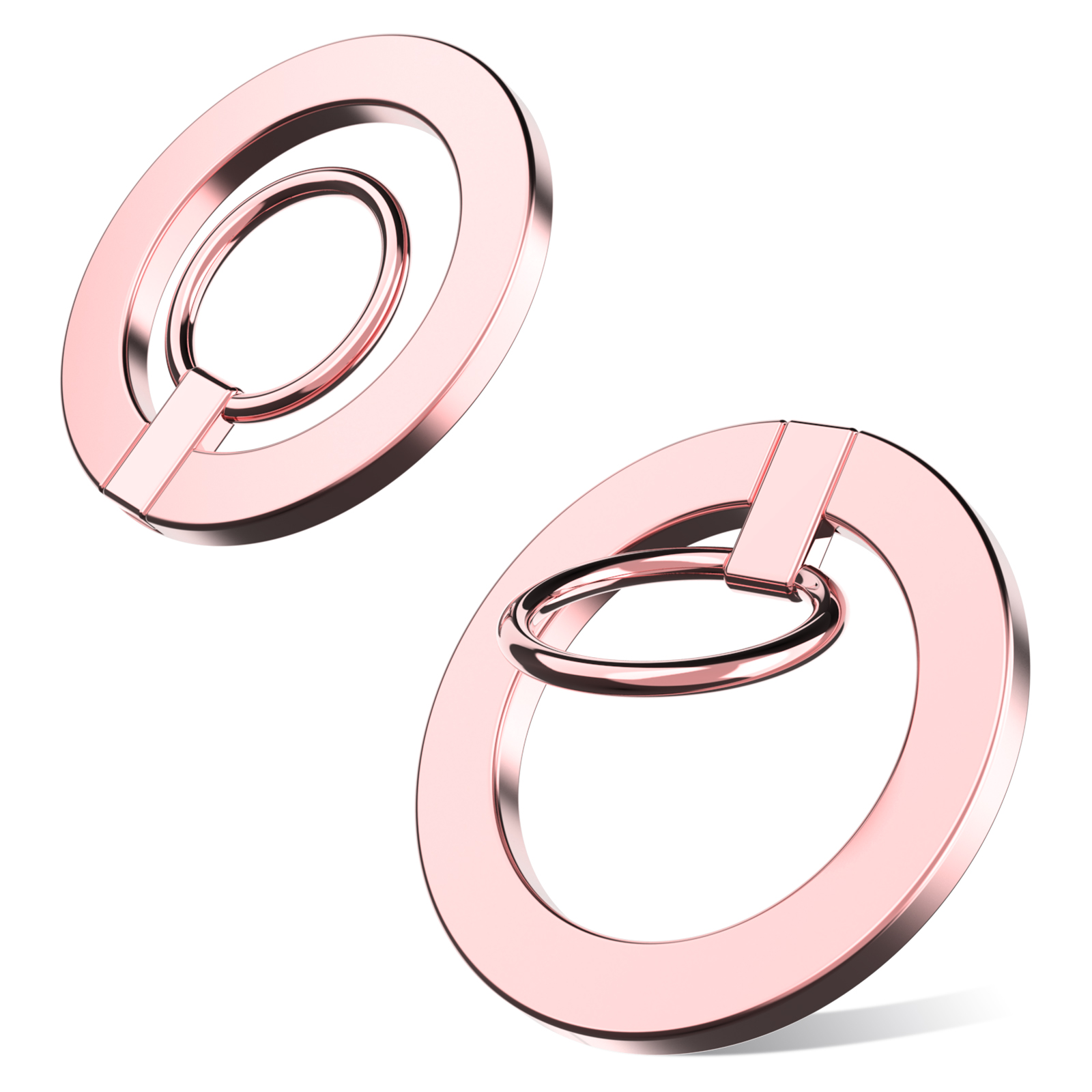 A675 Magnetic Phone Ring Holder for Cell Phone Grip Stand Finger Ring Kickstand - Pink