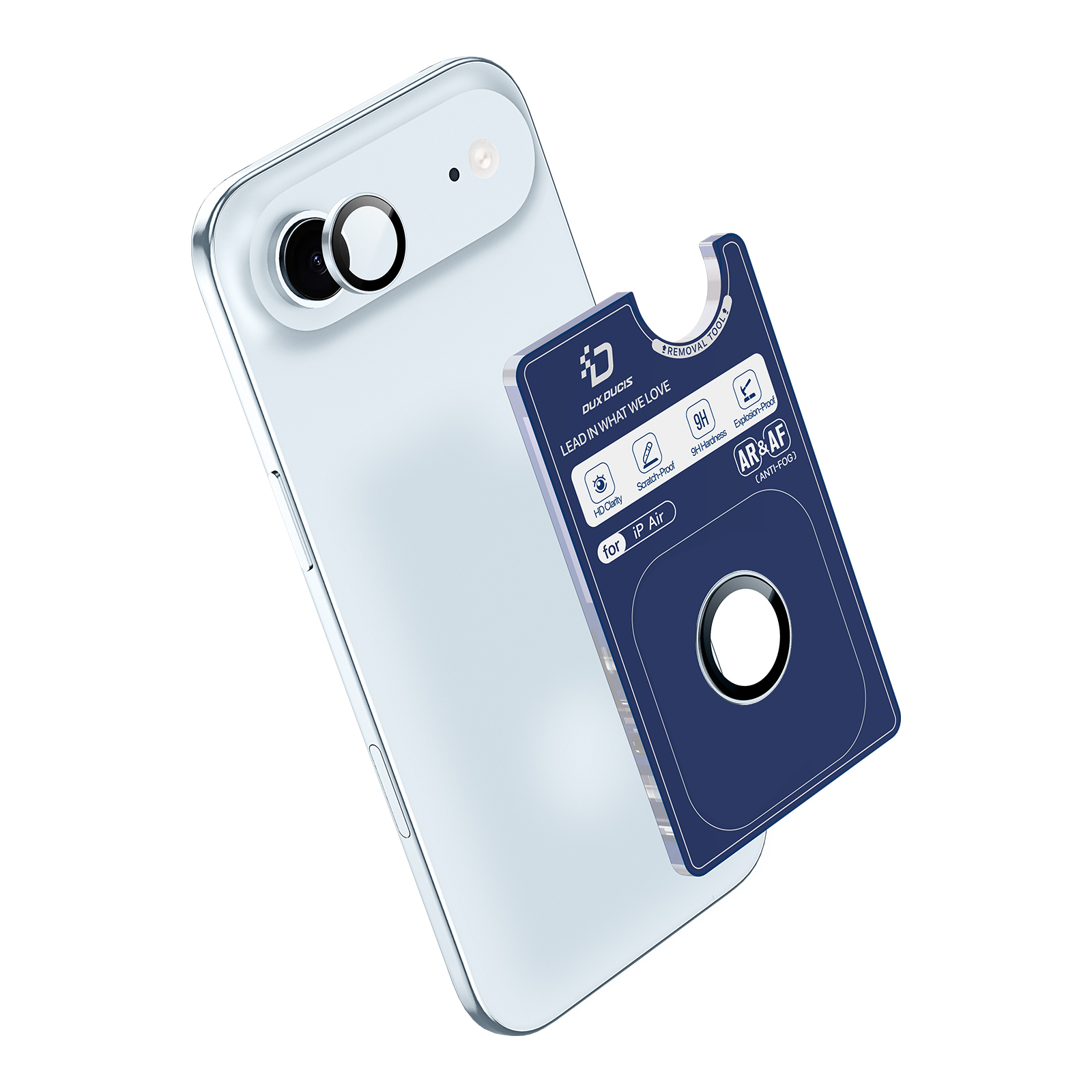 DUX DUCIS For iPhone Air Camera Lens Protector  HAWK Series Tempered Glass Lens Protector - Sky Blue