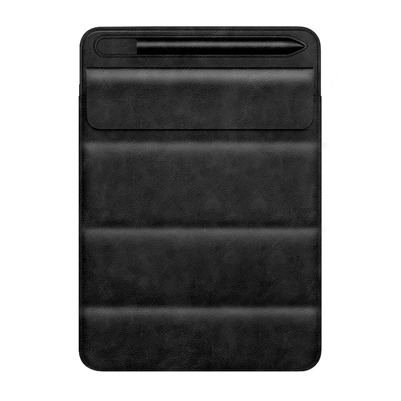 

A08 Für Ipad 9.7 / 10.2 / 10.5 / 11-zoll-tragbare Pu-lederhülle-tablet-stillstandsbeutel Mit Stiftschlitz - Schwarz, iPad Pro 11 (2022)