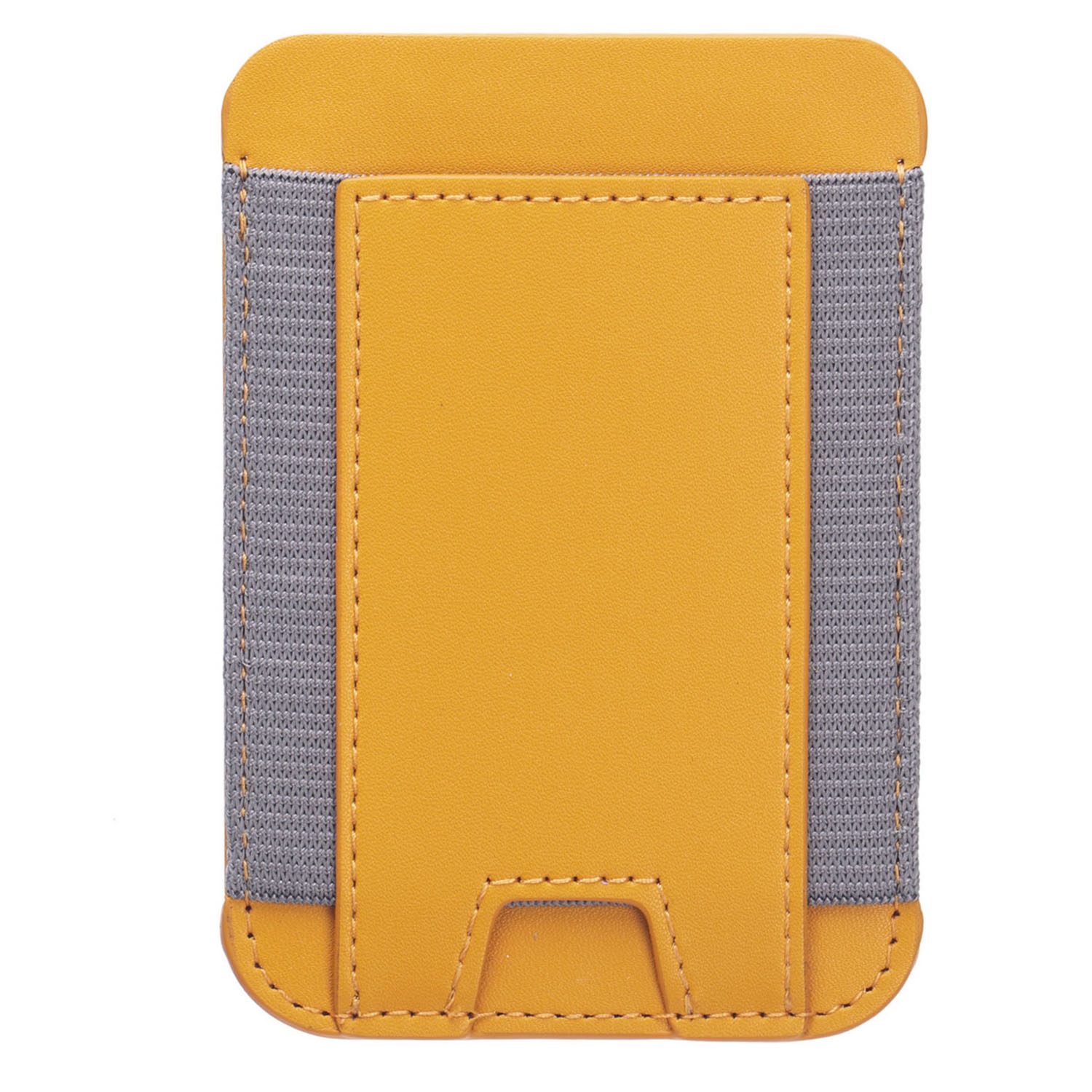 

Dehnbarer Magnetkartenhalter Für Das Iphone 14/13/12 Serie PU Leather Card Cash Bud Bag - Gelb, iPhone 14 Pro Max