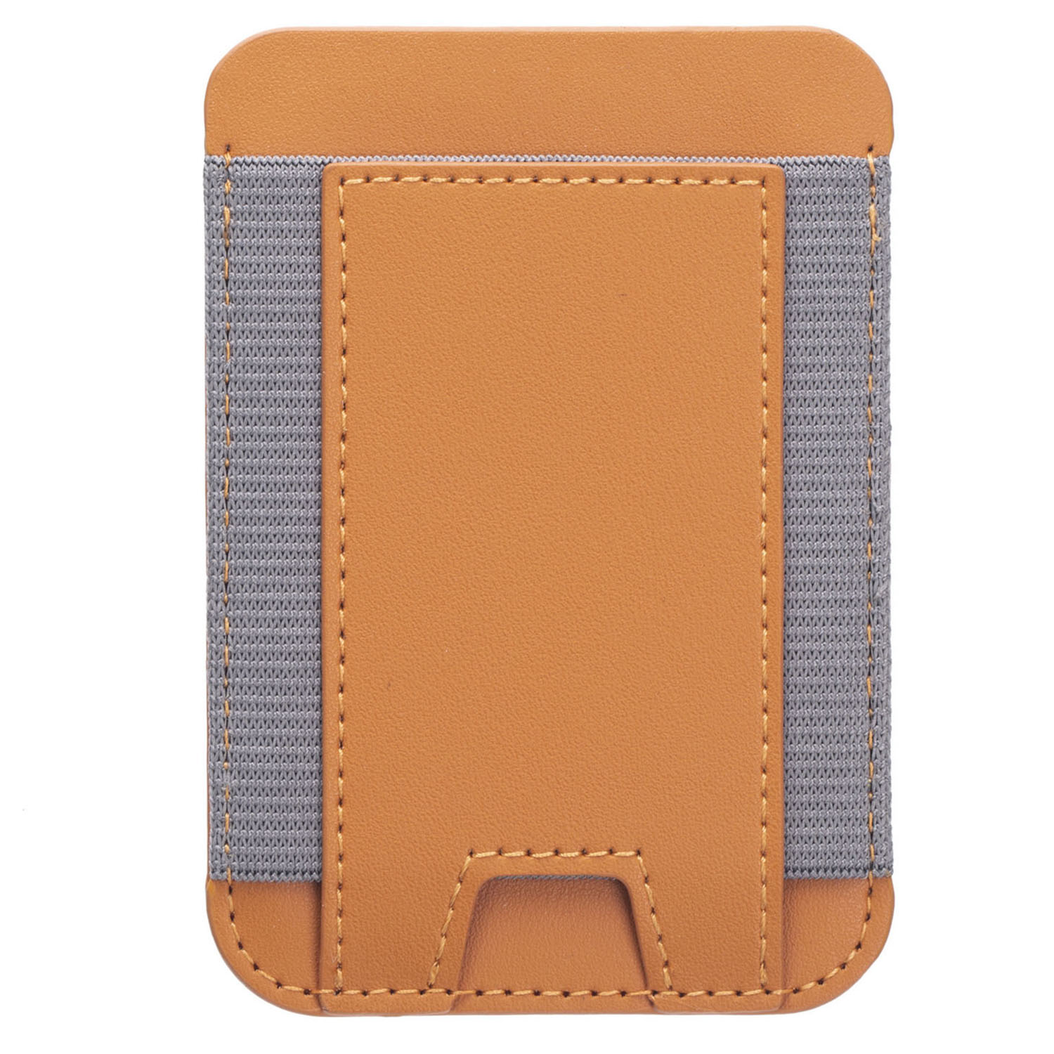 

Dehnbarer Magnetkartenhalter Für Das Iphone 14/13/12 Serie PU Leather Card Cash Bud Bag - Goldbraun, iPhone 14 Pro Max