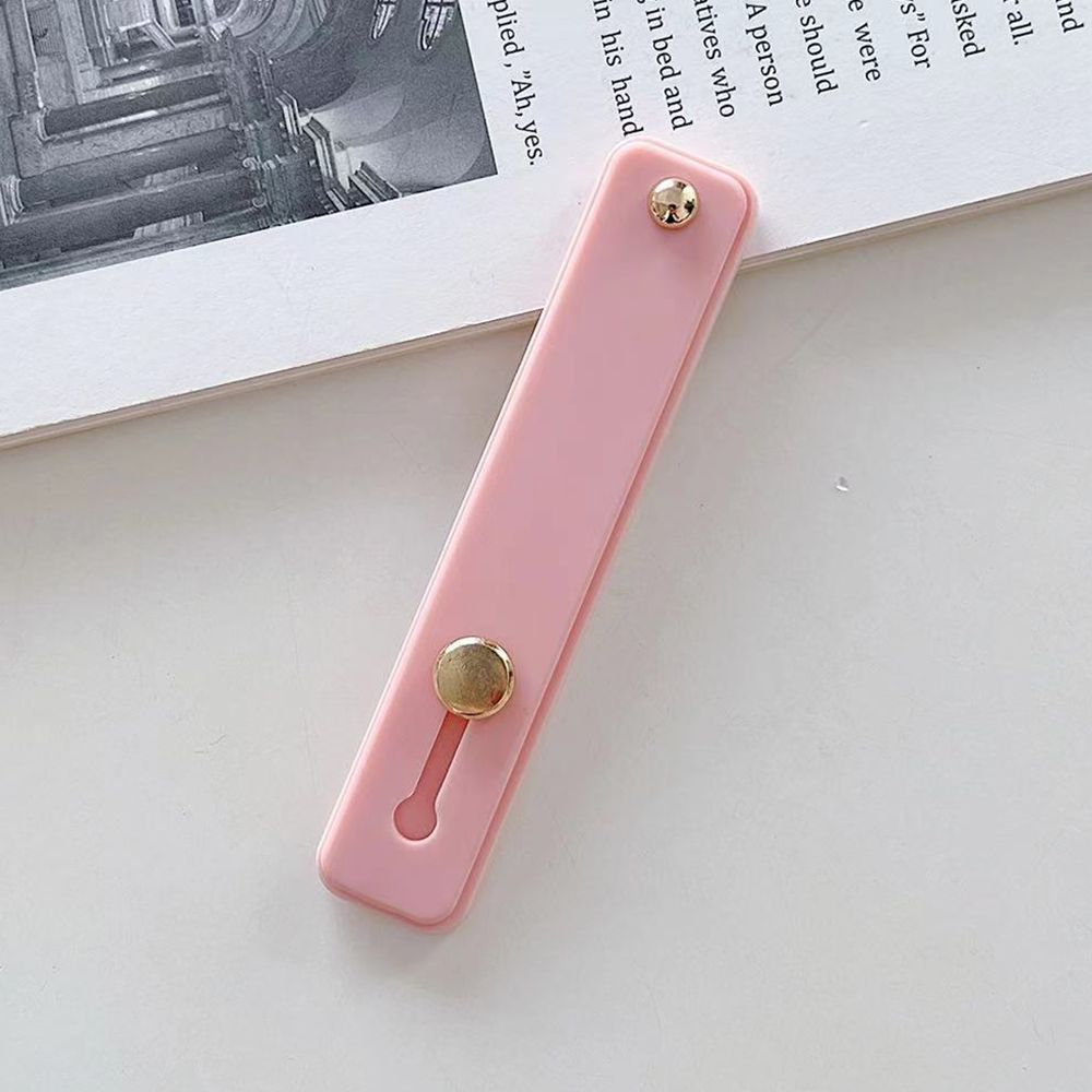 

Telefon Grip Riemenfingerschleife Für Handy -hülle PC+TPU Push Pull Back Stick Ständer Bracket - Rosa, Universal