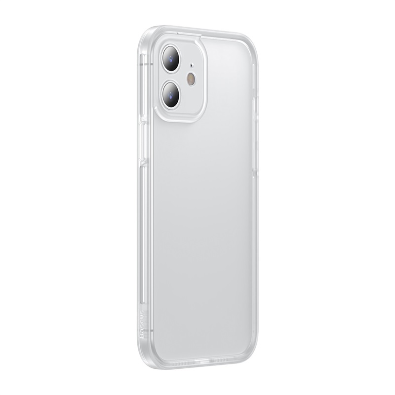 

BASEUS Anti-Drop Camera Lens Protector PC+TPU Phone Frame Cover Bumper Case for iPhone 12 6.1-inch (2020) - Transparent, iPhone 12