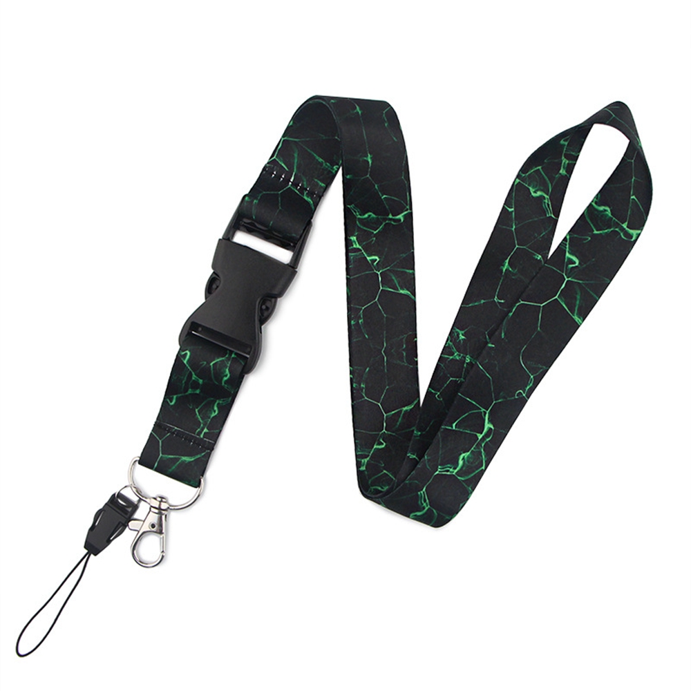 Marble Pattern Phone Lanyard ID Card Holder Neck Strap Mobile Phone Key Chain - AL3250