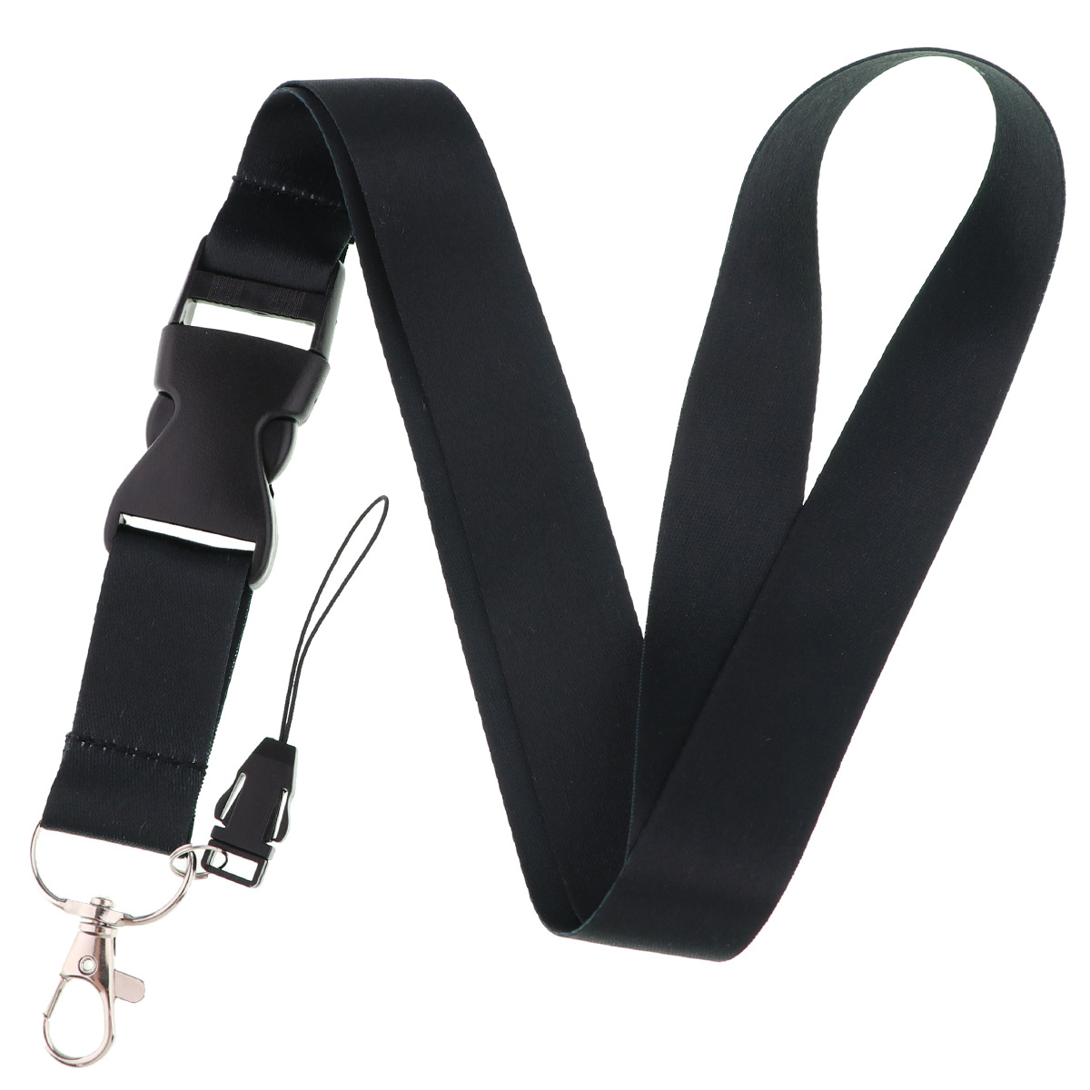 Solid Color Phone Lanyard ID Card Holder Neck Strap Mobile Phone Tag Key Chain - AL948