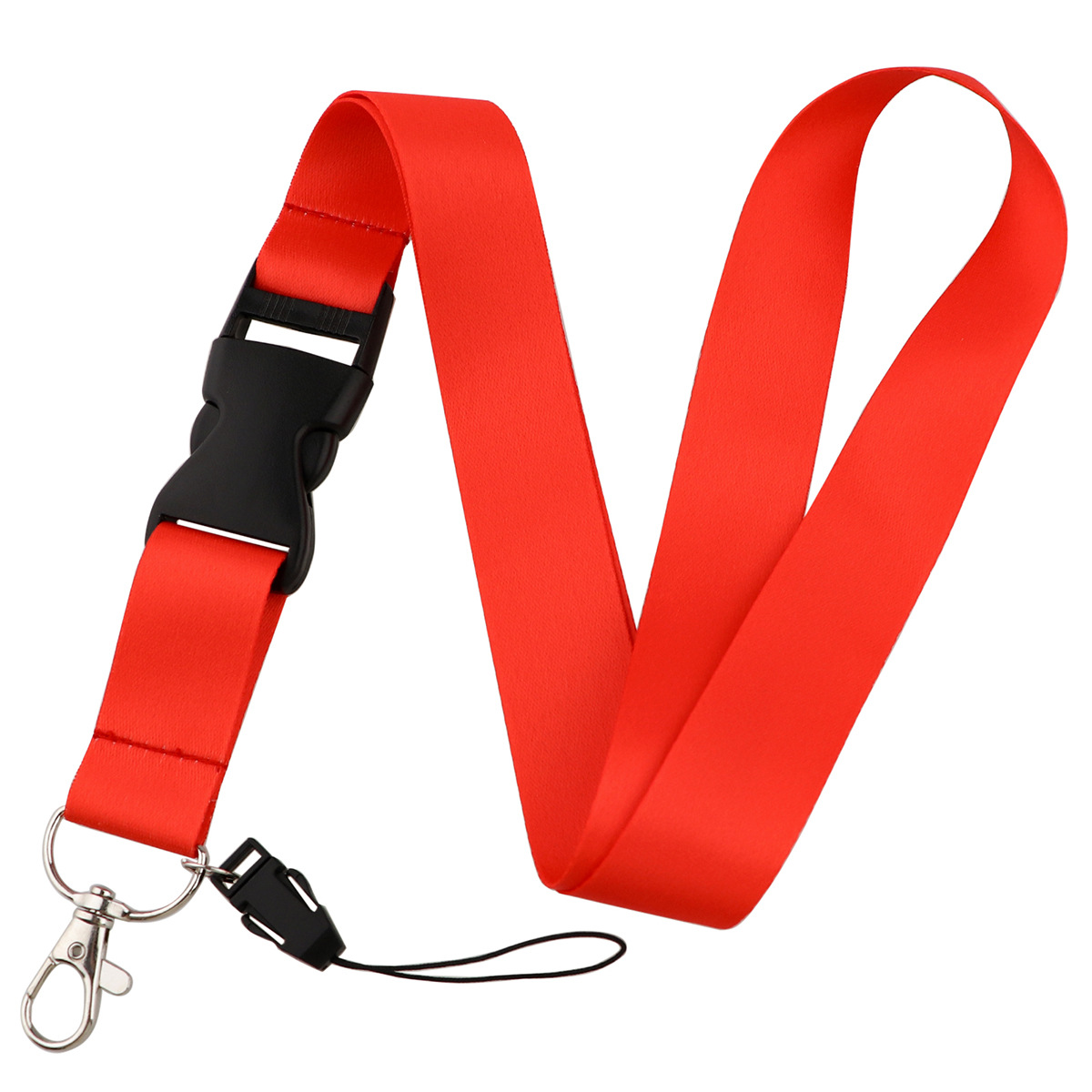 Solid Color Phone Lanyard ID Card Holder Neck Strap Mobile Phone Tag Key Chain - AL948-13