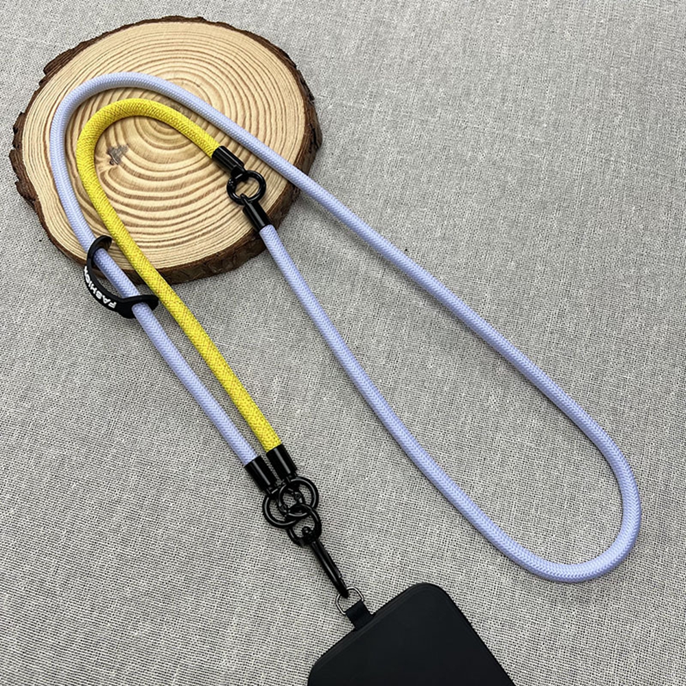8mm Detachable Phone Strap Crossbody Neck Lanyard with Phone Tether Tabs for Outdoor - Baby Blue
