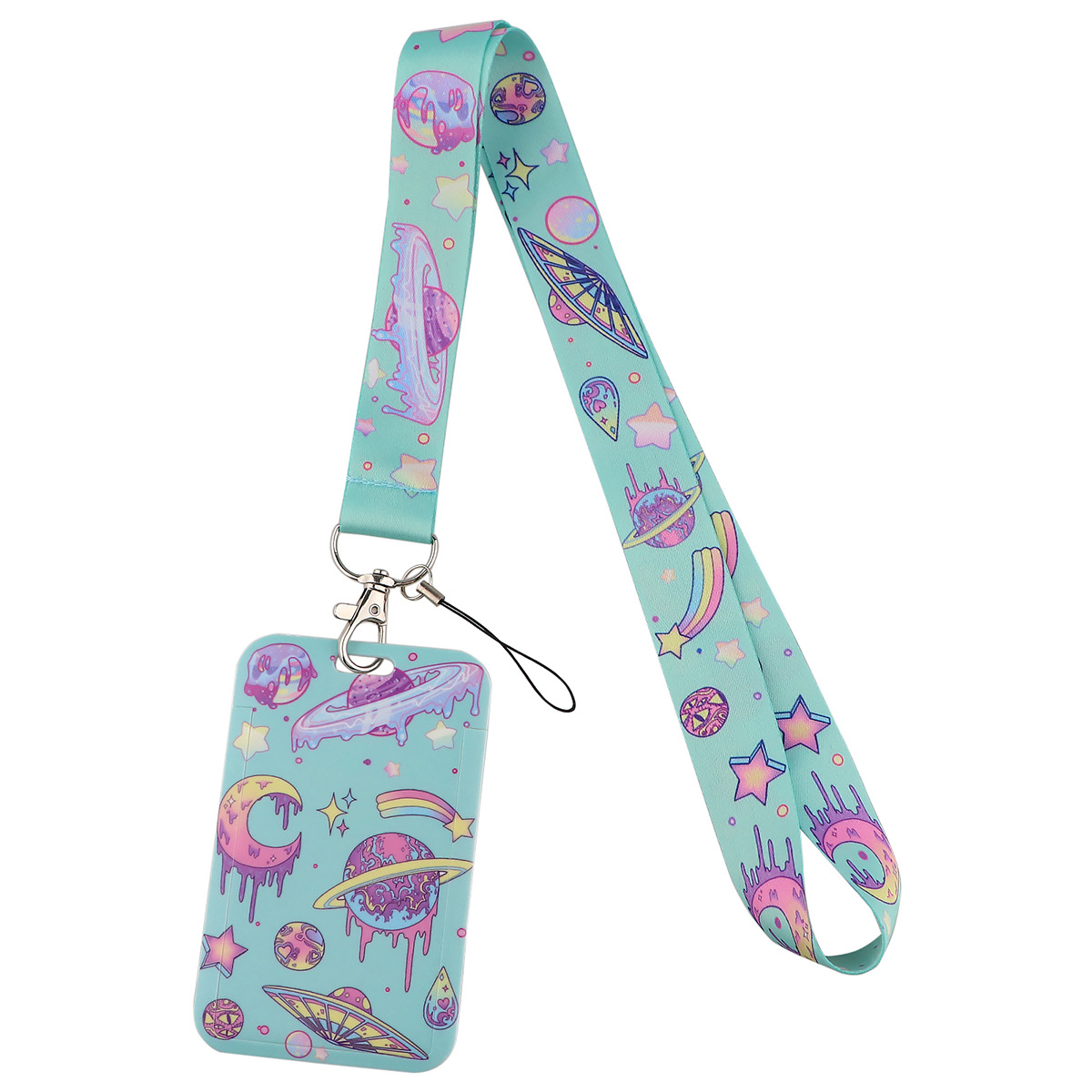

Telefon Lanyard Mit Abzeichenhalter Moon Planet Astronauten Schlüsselbundhals Hals Lanyard Gurt ID Halter - Al872-17, Universal