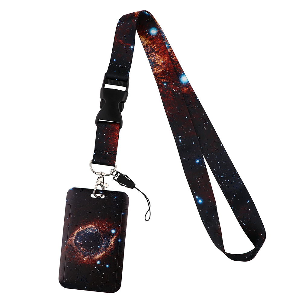 

Starry Sky Series Neck Lanyard Mit ID -abzeichenhalter Schlüsselbund Handygurt Für Das Schulbüro - Al827-3, Universal