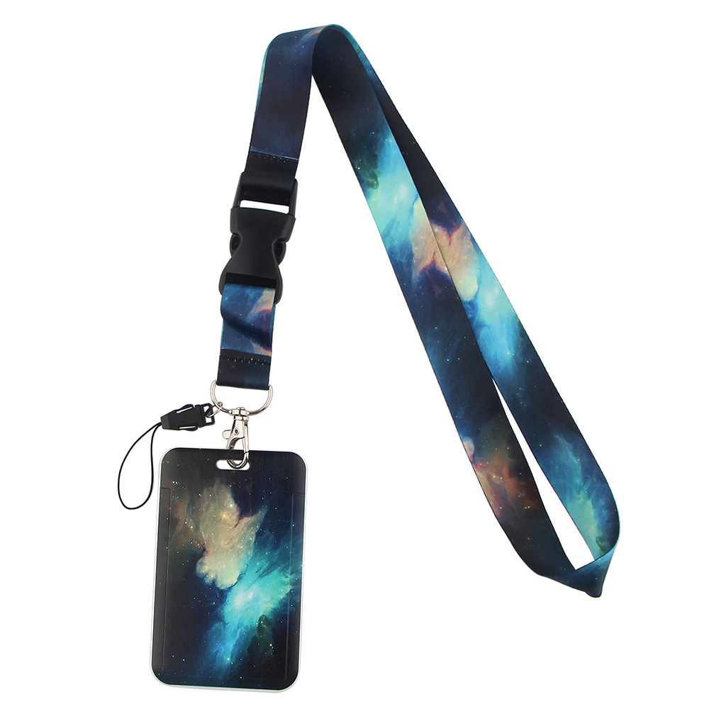 

Starry Sky Series Neck Lanyard Mit ID -abzeichenhalter Schlüsselbund Handygurt Für Das Schulbüro - Al827-9, Universal