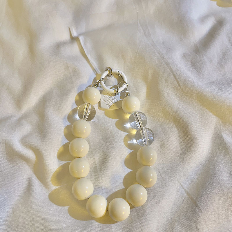 

Perlen Telefon Lanyardharz Abtrennbares Kettengurt Armband Anti-verlorene Schlüsselbundhandgelenkriemen Mit Patch - 436, Universal