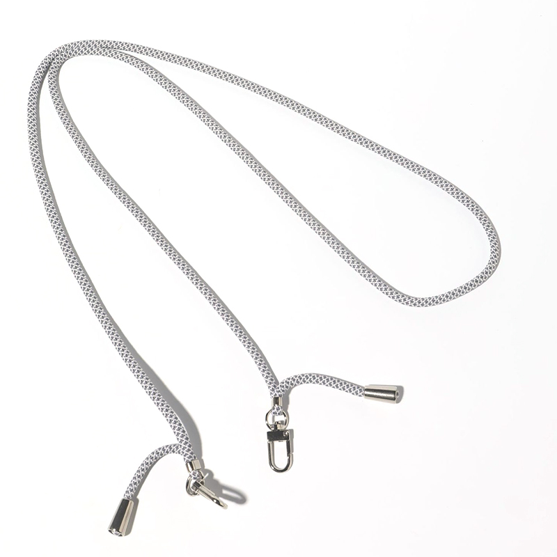 

Verstellbare Dual -schnallen Lanyard Polyester Telefon Halsriemenausweise Abzeichenhalter Tasten Lüfter Hängeseil - Grau, Universal