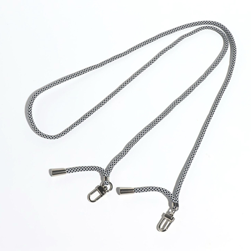 

Verstellbare Dual -schnallen Lanyard Polyester Telefon Halsriemenausweise Abzeichenhalter Tasten Lüfter Hängeseil - Schwarz, Universal