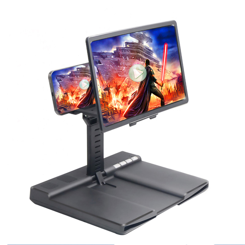 

L21 12-Inch Mobile Phone Screen Magnifier Video Magnifying Height Adjustable Bracket Wireless Bluetooth Speaker Subwoofer