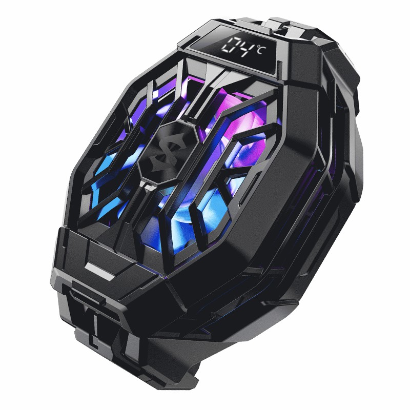 

Black Shark Fun Cooler 2 Pro Mobiltelefone Kühlertemperaturanzeigegeschwindigkeit Einstellung Kühllüfter, Universal