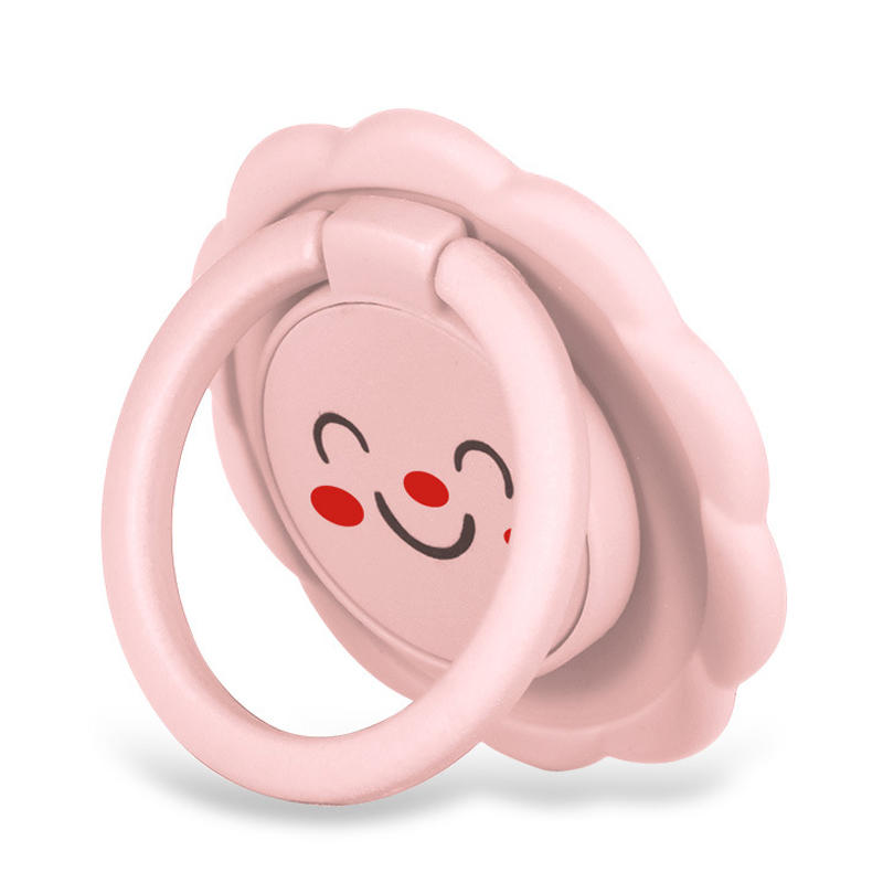 

Telefonringhalter Sonnenblumenfinger Ringständer Pc+zinklegungslegierung Universal Grip 360-grad-rotation Mobiltelefonschleife - Rosa, Universal
