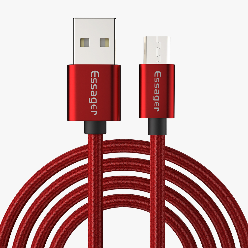 

ESSAGER Ruixin 1m Micro USB Mobile Phone Charging Cable - Red, iPhone 12 mini