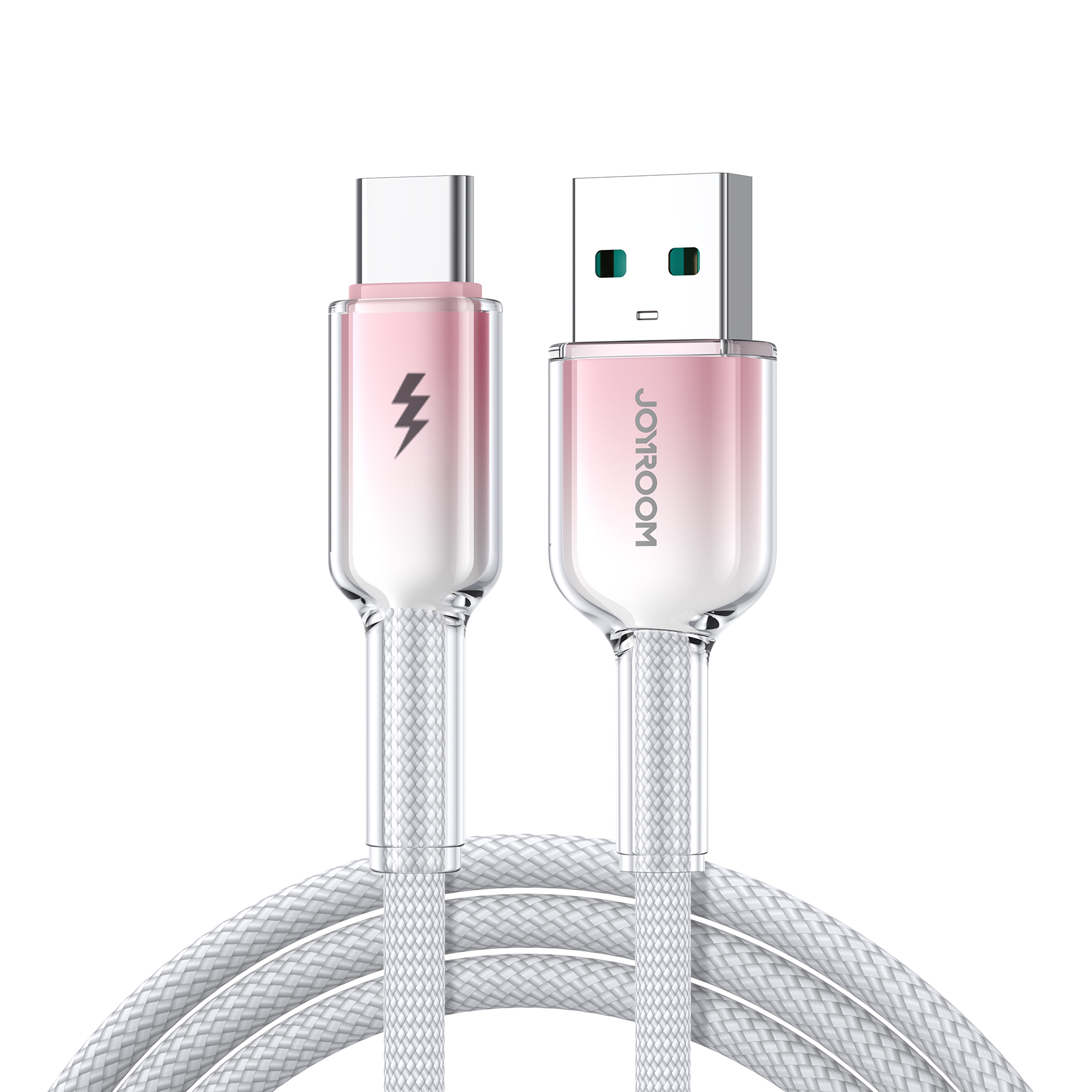JOYROOM S-A42 1.2m 3A USB-A to Type-C Fast Charging Cable Data Sync Cord for iPhone 16-15 Series - White