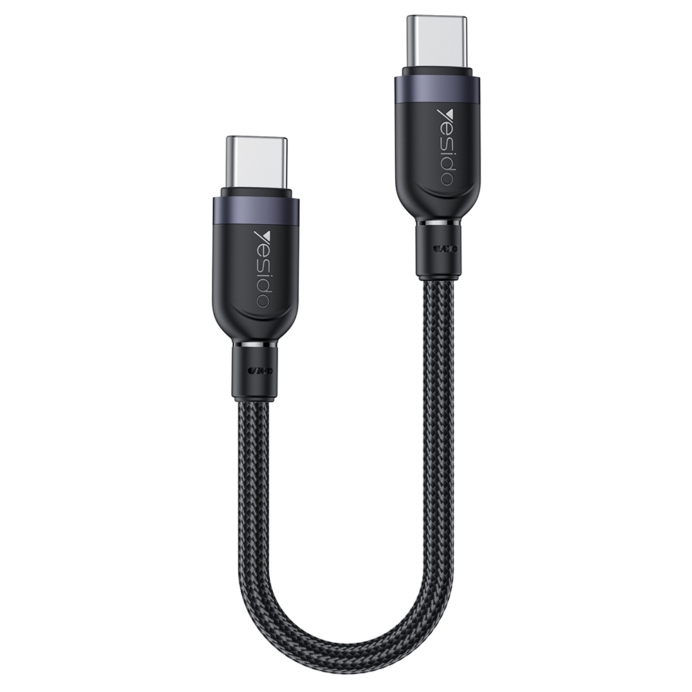 YESIDO CA188 USB-C to USB-C Cable 60W Fast Charging Data Sync Cord 0.3m Short Cable