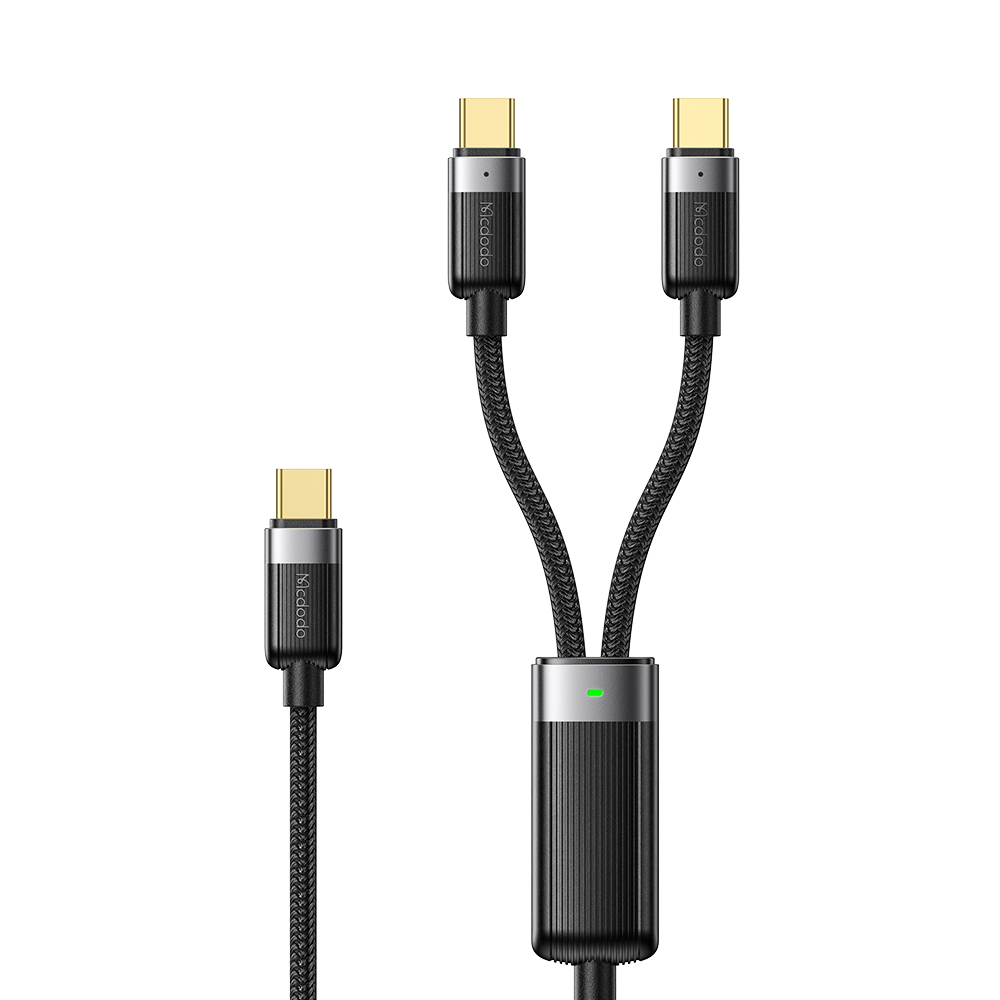 MCDODO CA-6780-IN-1 USB-C Fast Charging Cable Dual USB-C Ports 100W Charging Cord 1.5m Braided