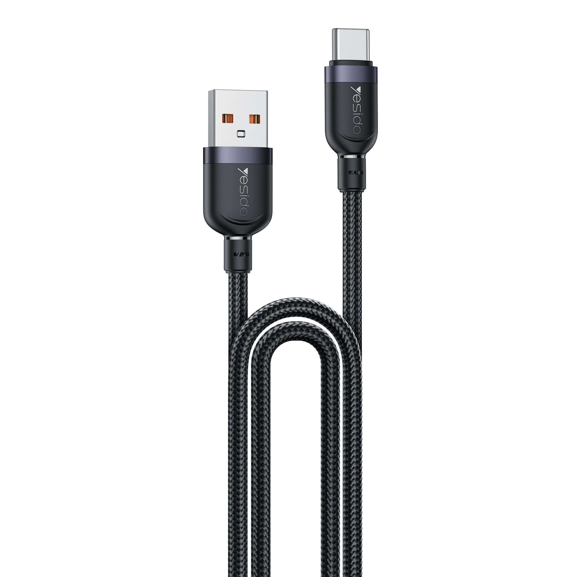 YESIDO CA133C 2m USB A to Type C Braided Wire 3A Fast Charging 480Mbps Data Cable