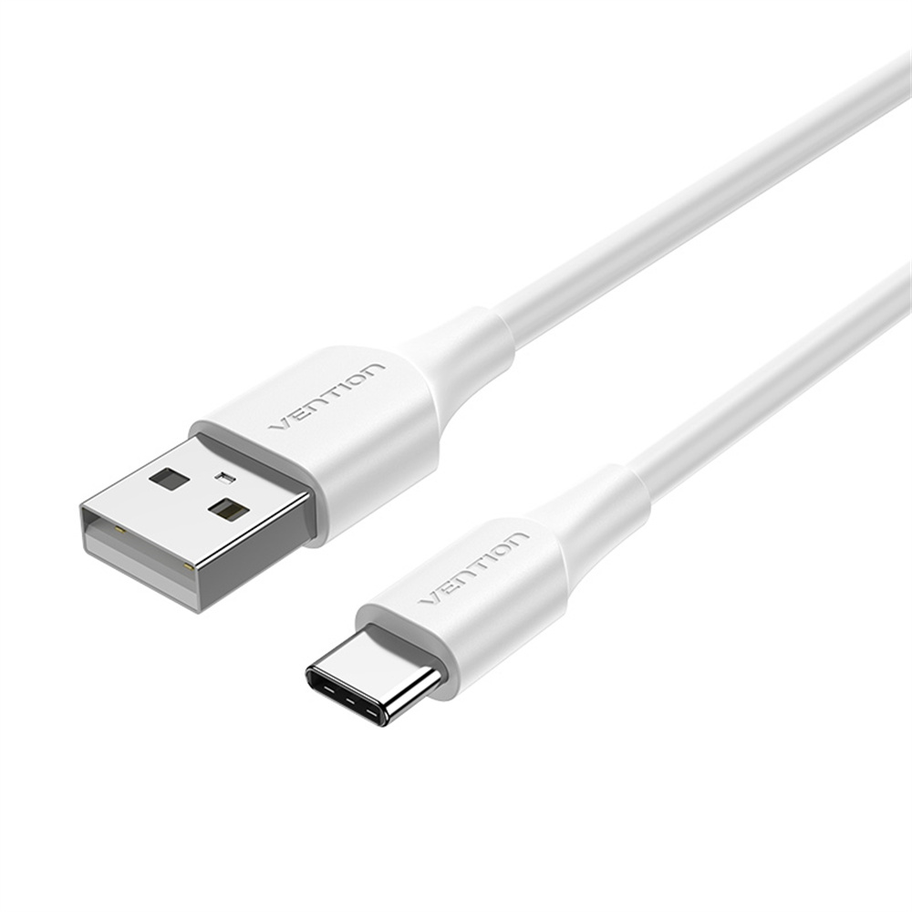 VENTION CTHWF 1m USB 2.0 Type A Male to Type C Male Cable 3A Fast Charging Data Sync Cord, White