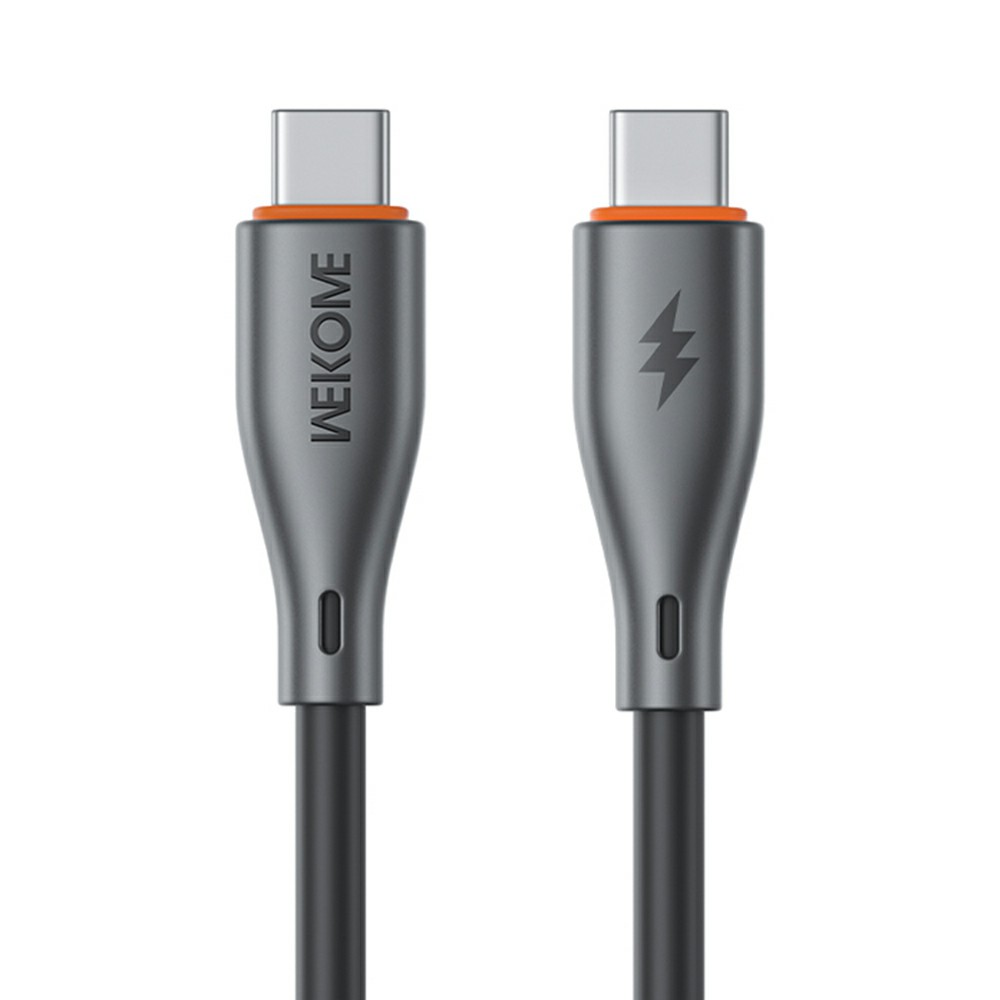 WEKOME WDC-117 Flash Series 1m Type-C to Type-C 65W Fast Charging 480Mbps Data Cable - Black