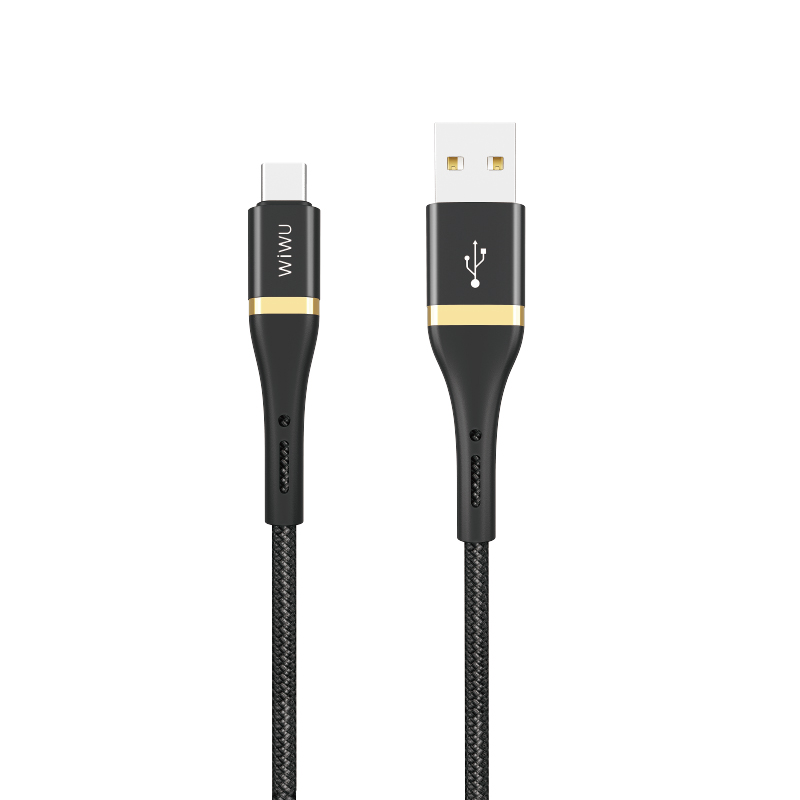 

Wiwu USB to Tipe-c 2,4a 1,2 Млн. Кабельный Шнур Для Samsung HTC Huawei и т. д., iPhone 12 mini