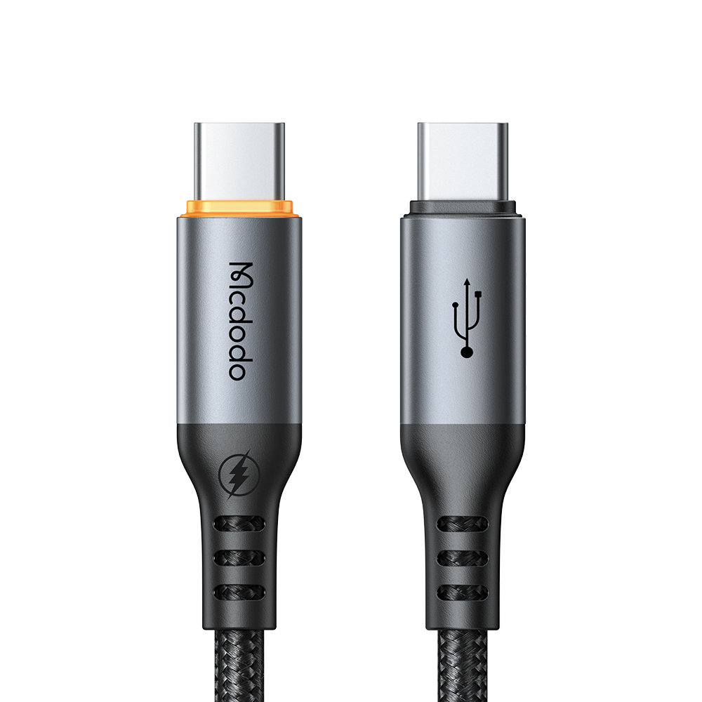 MCDODO CA-2040 PD 100W 1.2M USB-C to C Fast Charging Data Cable with Smart Auto Power Off E-Marker Chip - Black