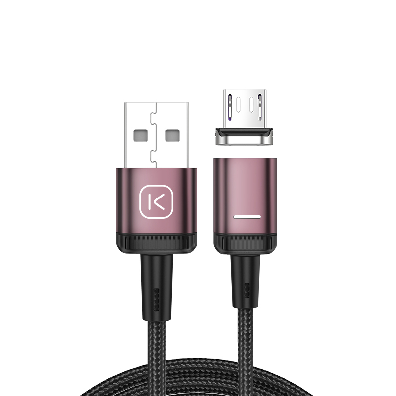 

KUULAA Strong Magnetic Micro USB Cable Charging Cable 3A Fast Charging Data Cable, 2m - Purple, Universal